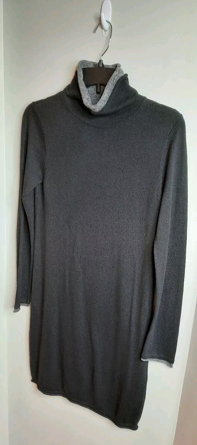 Philosophy Womens Pull On Turtleneck Knit Sweater Dress Size S Black NWT
