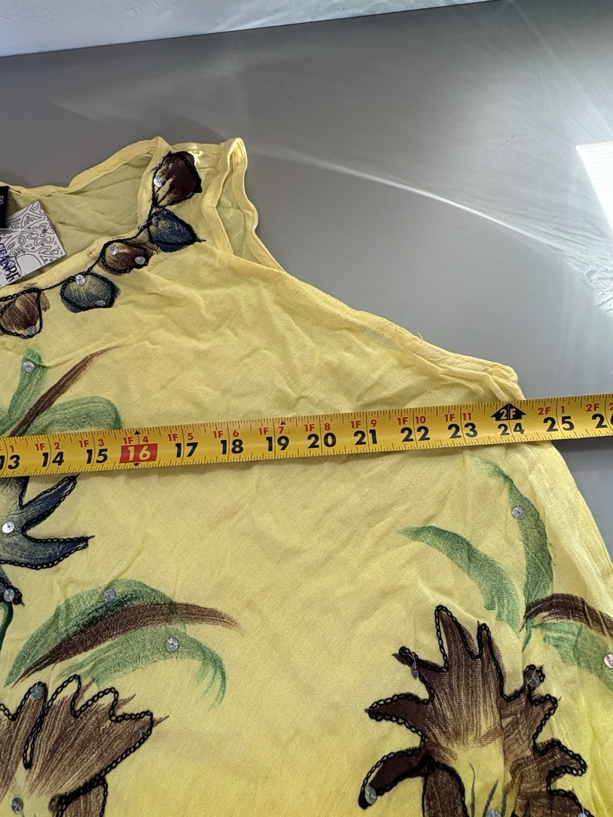 NWT Dress Yellow Floral Beachwear Cruise Resort Vacation Beach Party READ