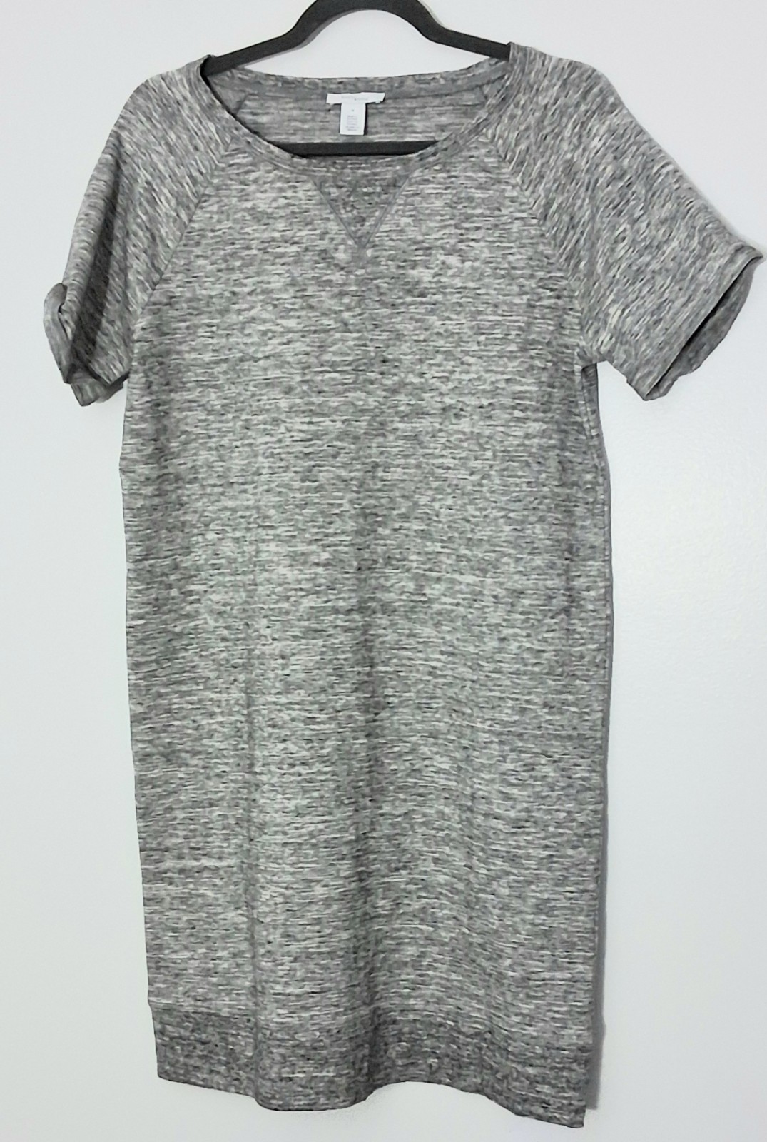 Daily Ritual T-Shirt Dress Women’s Size Medium Gray Pullover Comfort Cozy Preown