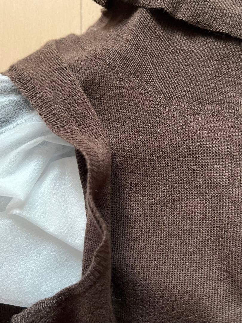 USED PRADA TURTLENECK COTTON KNIT, SLEEVELESS, SUMMER WEAR VERYGOOD
