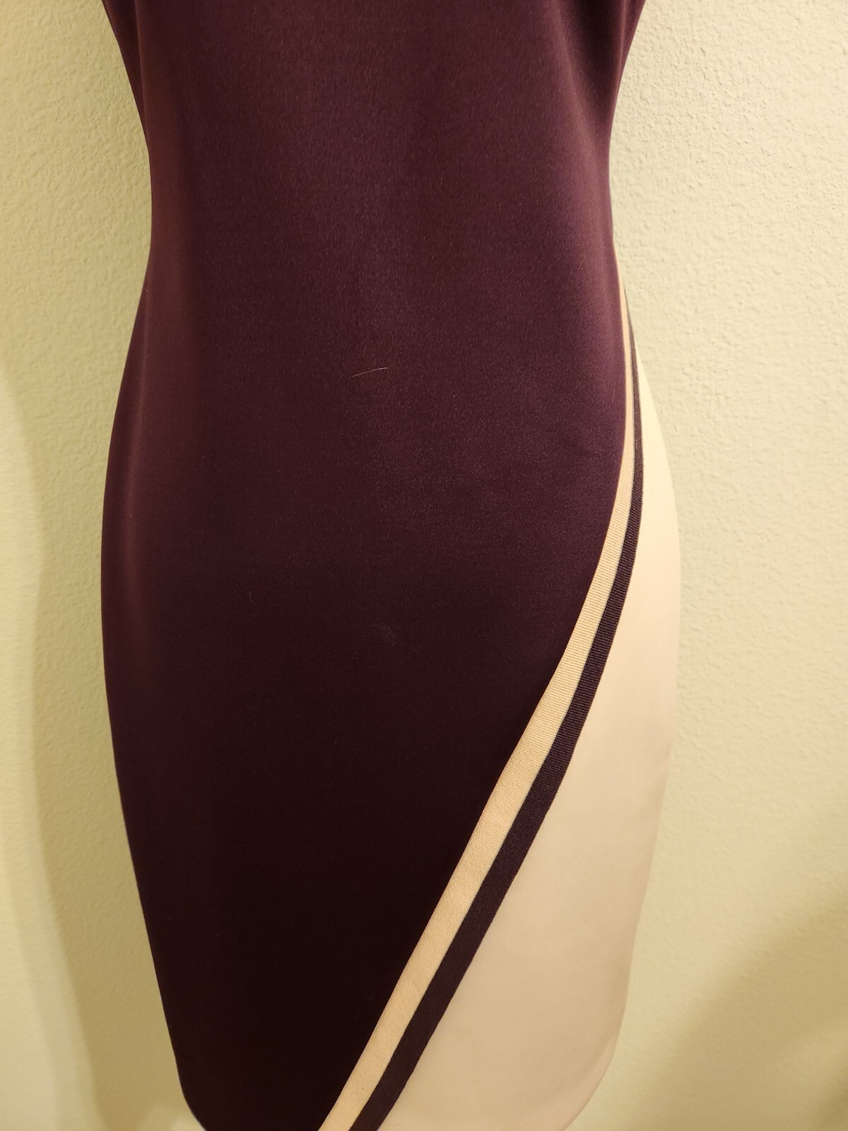 Tommy Hilfiger Pink and Maroon Asymmetrical Size 4 Polyester Dress NWOT