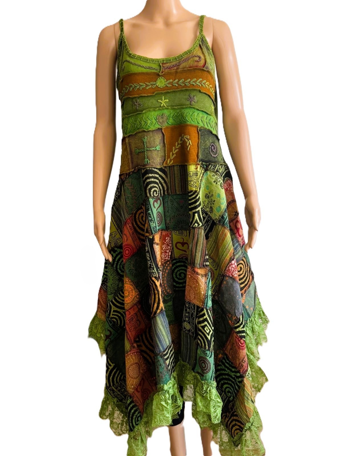 Authentic Nepalese Handcrafted Patchwork Dress