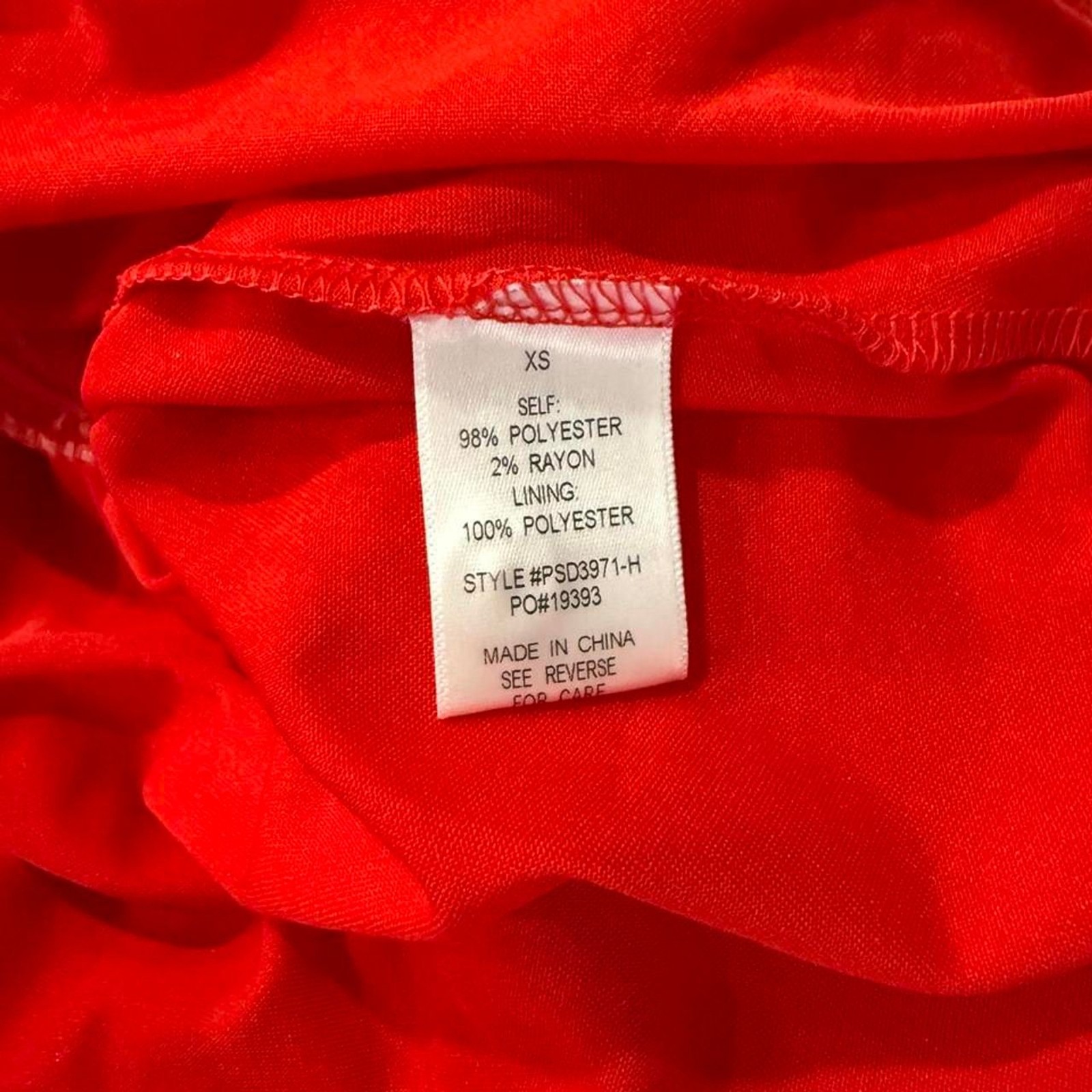 Polygram x Anthropologie Women’s Red and Orange Dress. Size XS