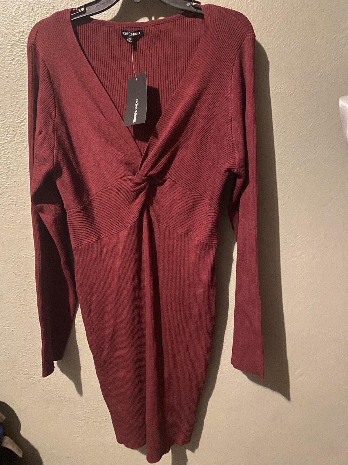 Fashion Nova Woman’s Sweater Dress, Nwt, Size 3XL