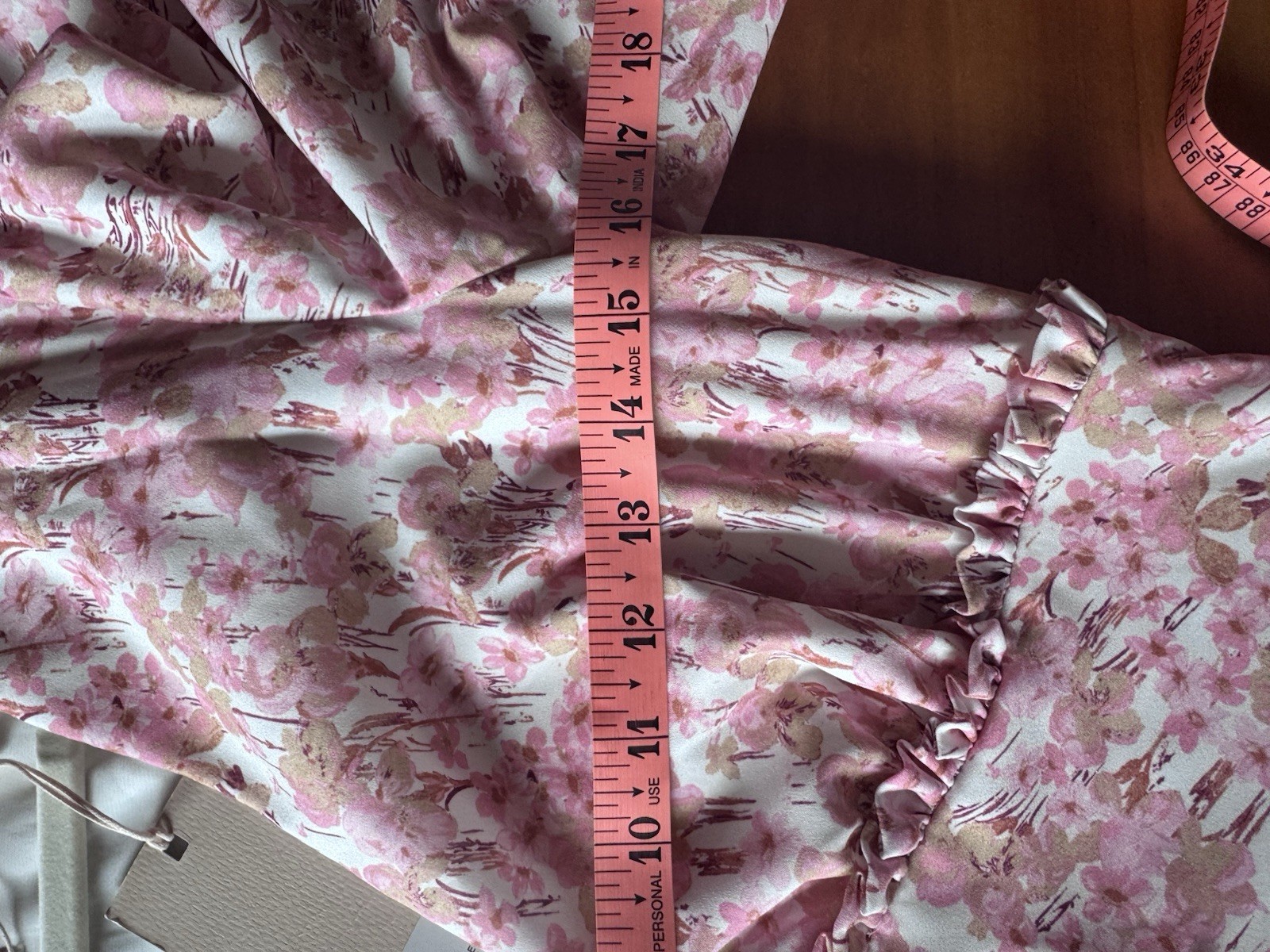 NWT Keepsake The Label Blaze Extra Small Pink Midi Dress Rose Blossom Romantic