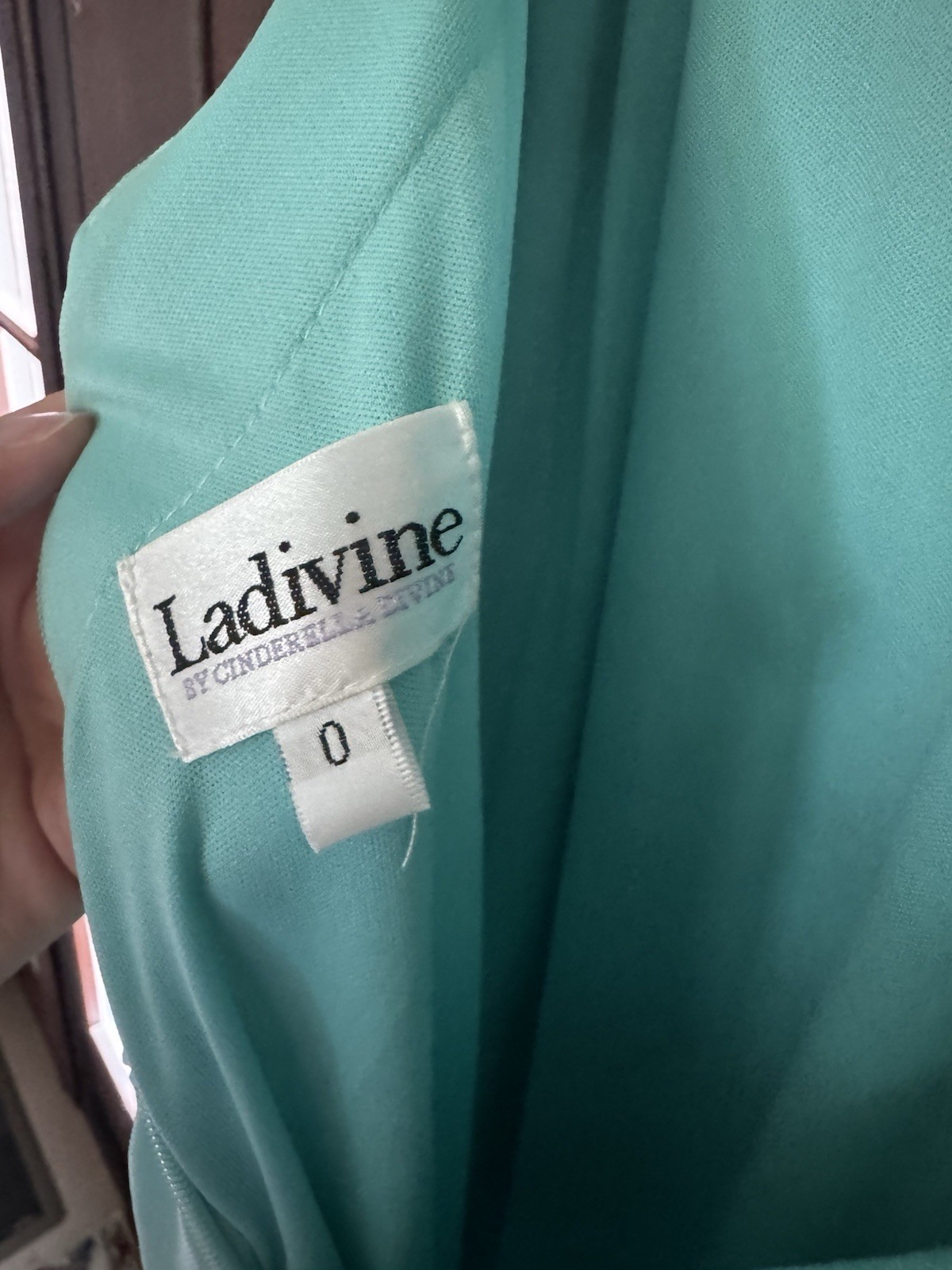 Ladivine by Cinderella’s Divine Mint Green Beaded Prom Dress. Size 0. New