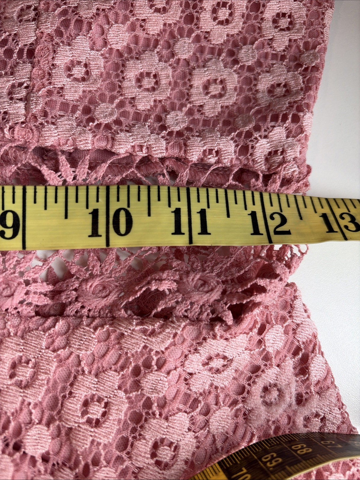 Iris Lace Fit & Flare Skater Mini Dress Size S Pink Sheer Floral Feminine Fairy
