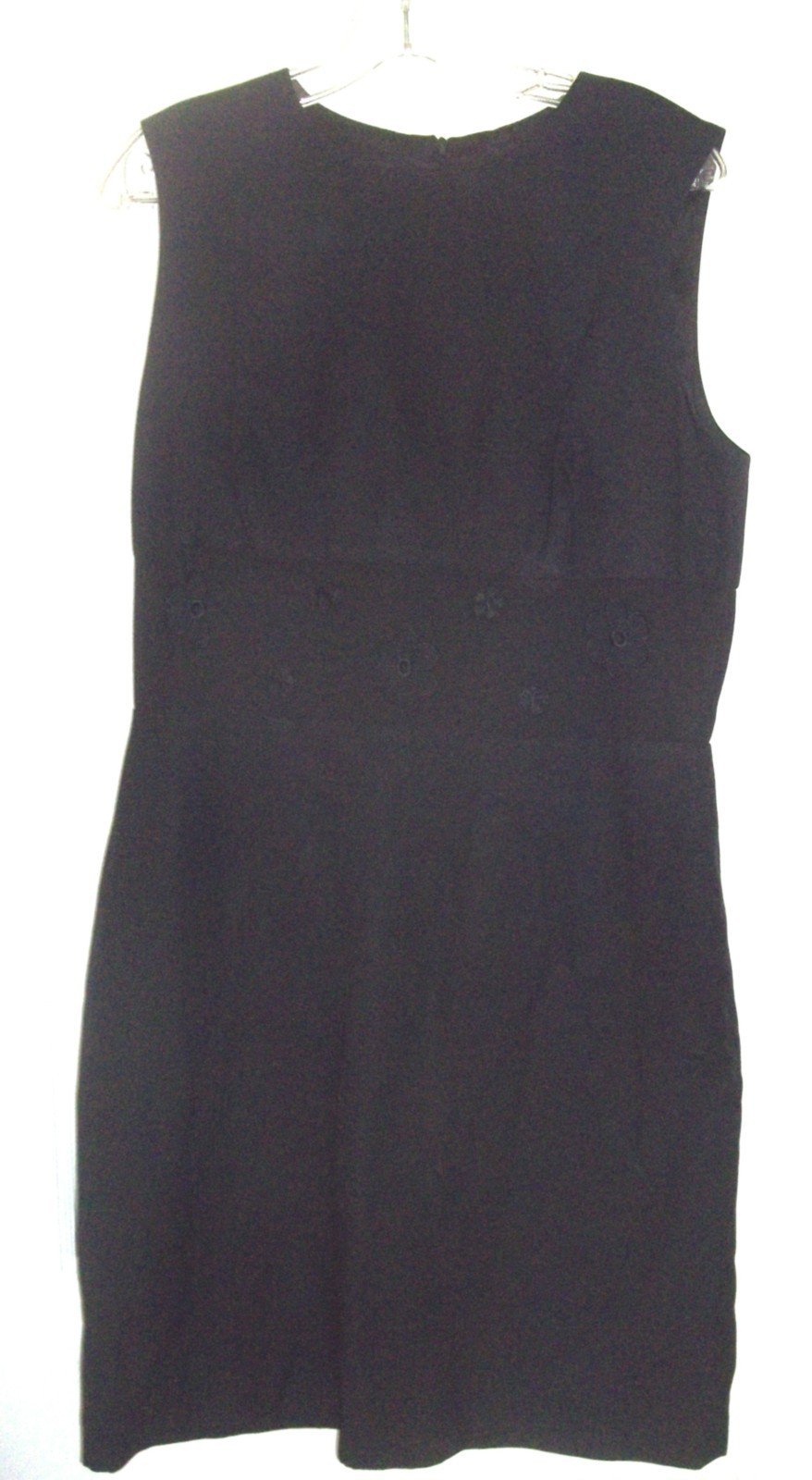 A.B.S. Dress Collection Black Rayon Blend Dress with Sheer Waistline Sz 14