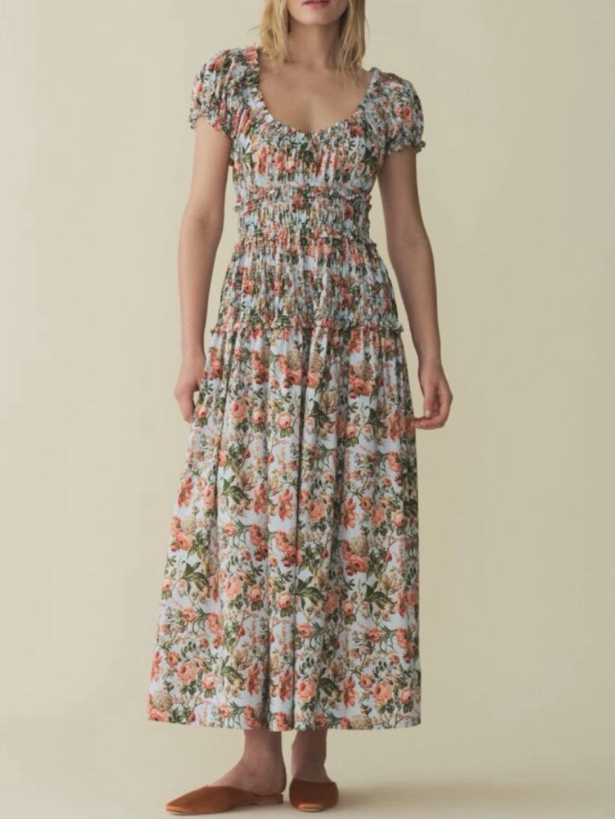 Doen Leanne Dress Calico Garden sz Small