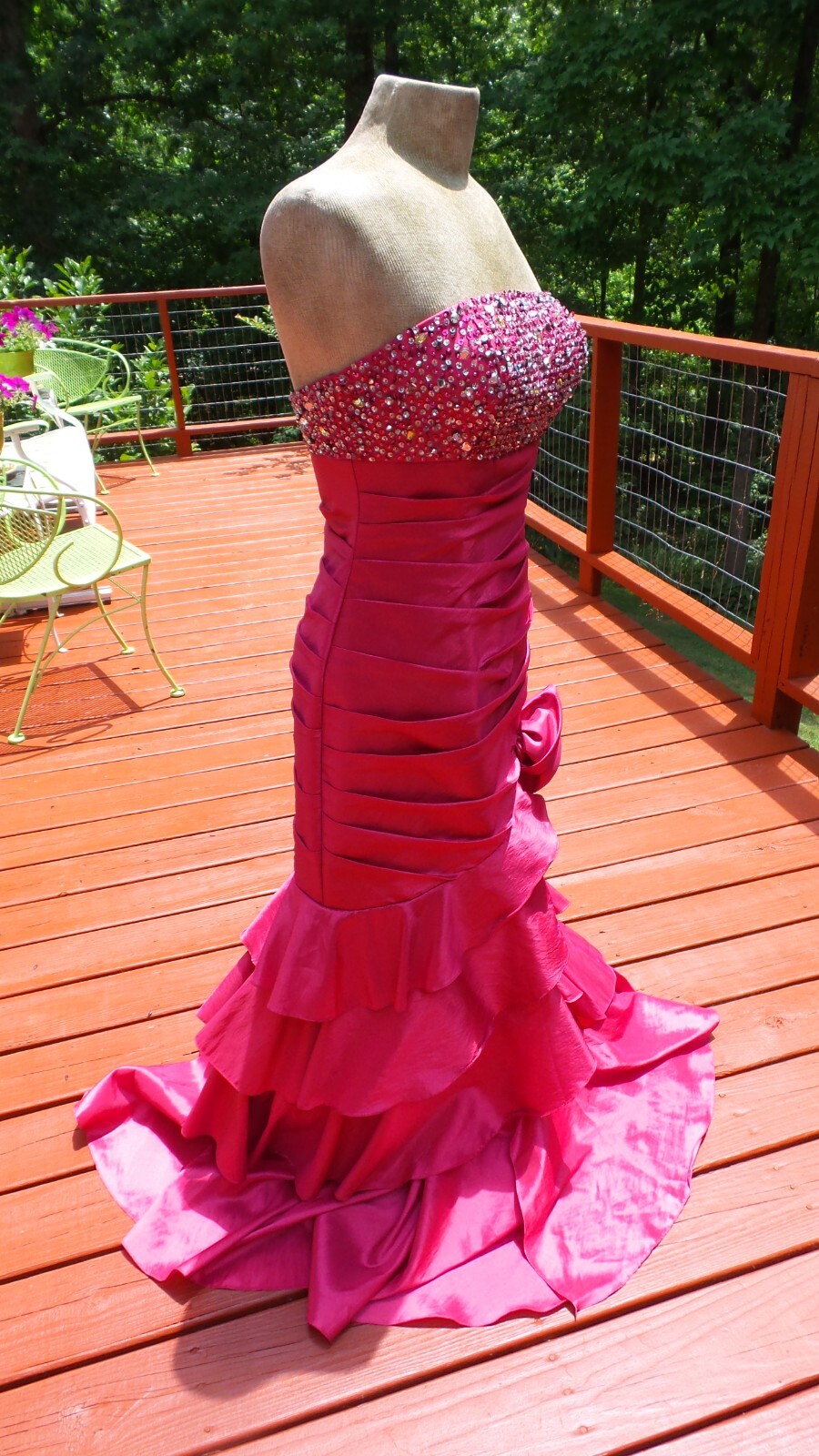 NEW Cinderella – Raspberry Pink Holiday Party Formal Evening Prom Dress size 8/M
