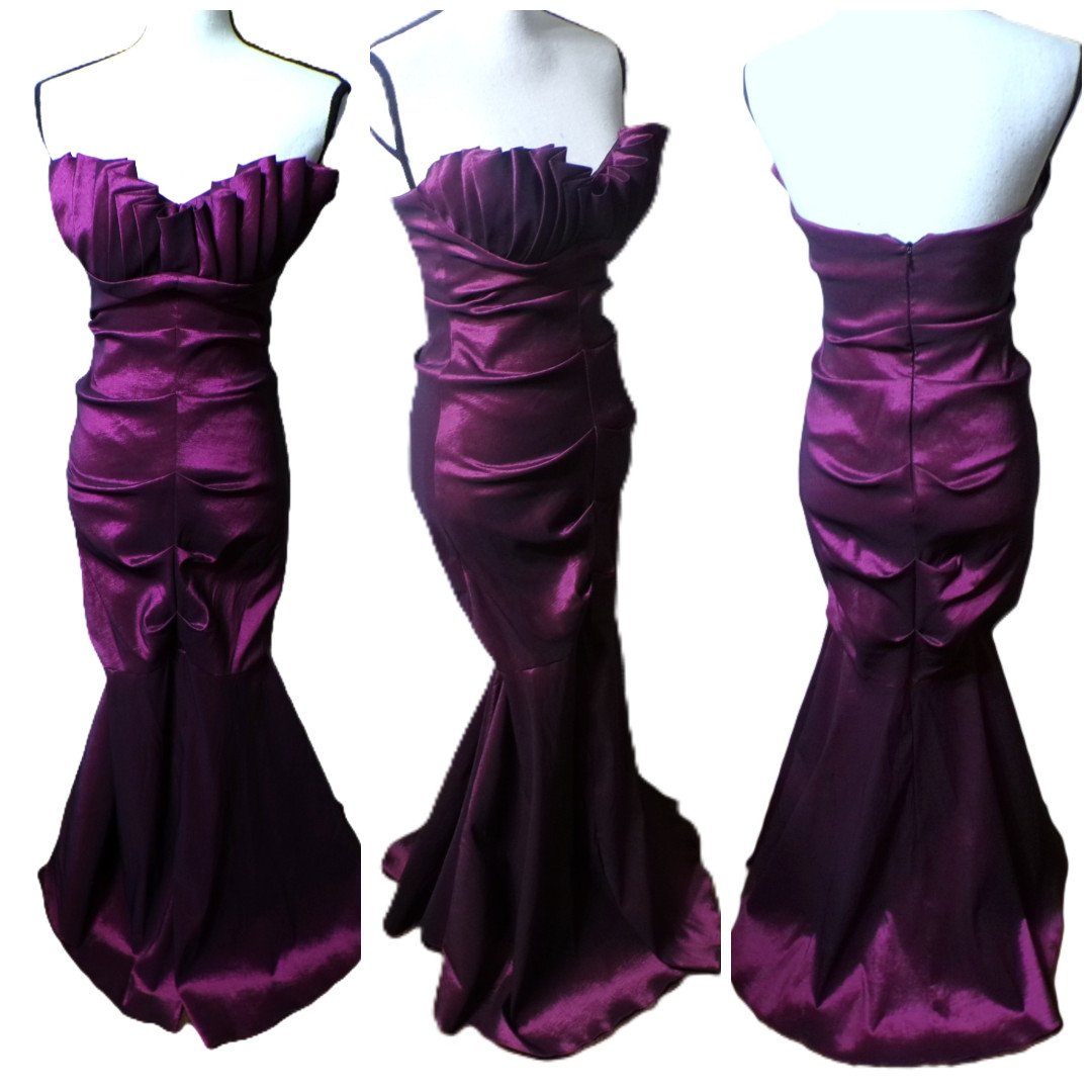 Y2k Betsy Adam Dress 4 Mermaid Purple Shimmer Vampire Goth Whimsigoth Prompunk