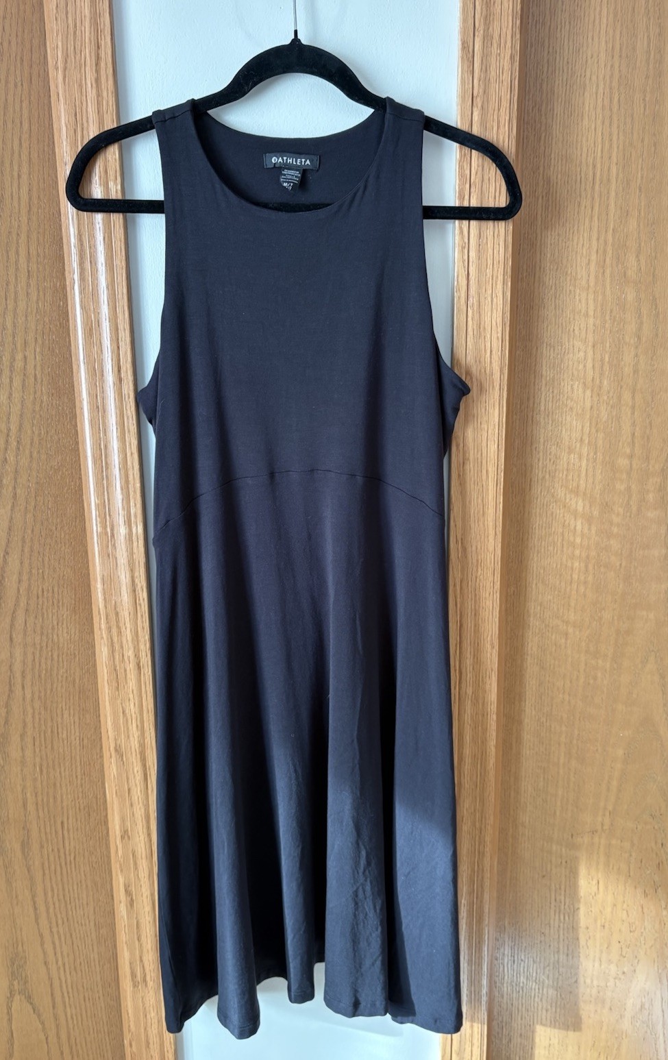 Athleta Black Santorini Sleeveless Dress M Tall