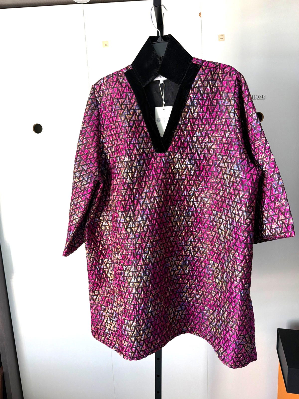 New! Holly Shae CeCe Caftan w/Black Velvet One Size (fits sz 2-16) MSRP $298