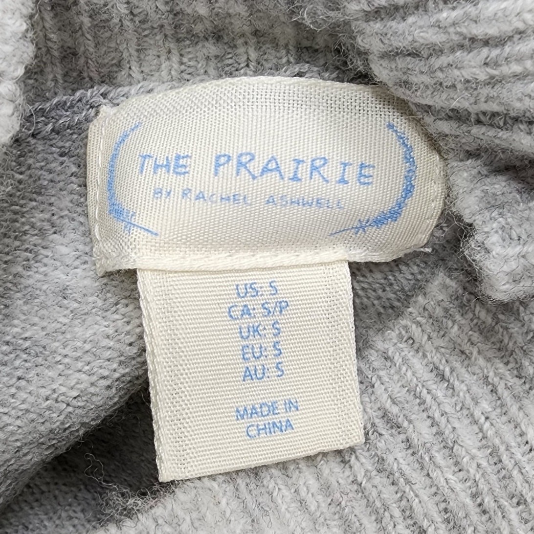 The Prairie by Rachel Ashwell Sweater Dress Womens S Gray Wool Blend Mock Neck
