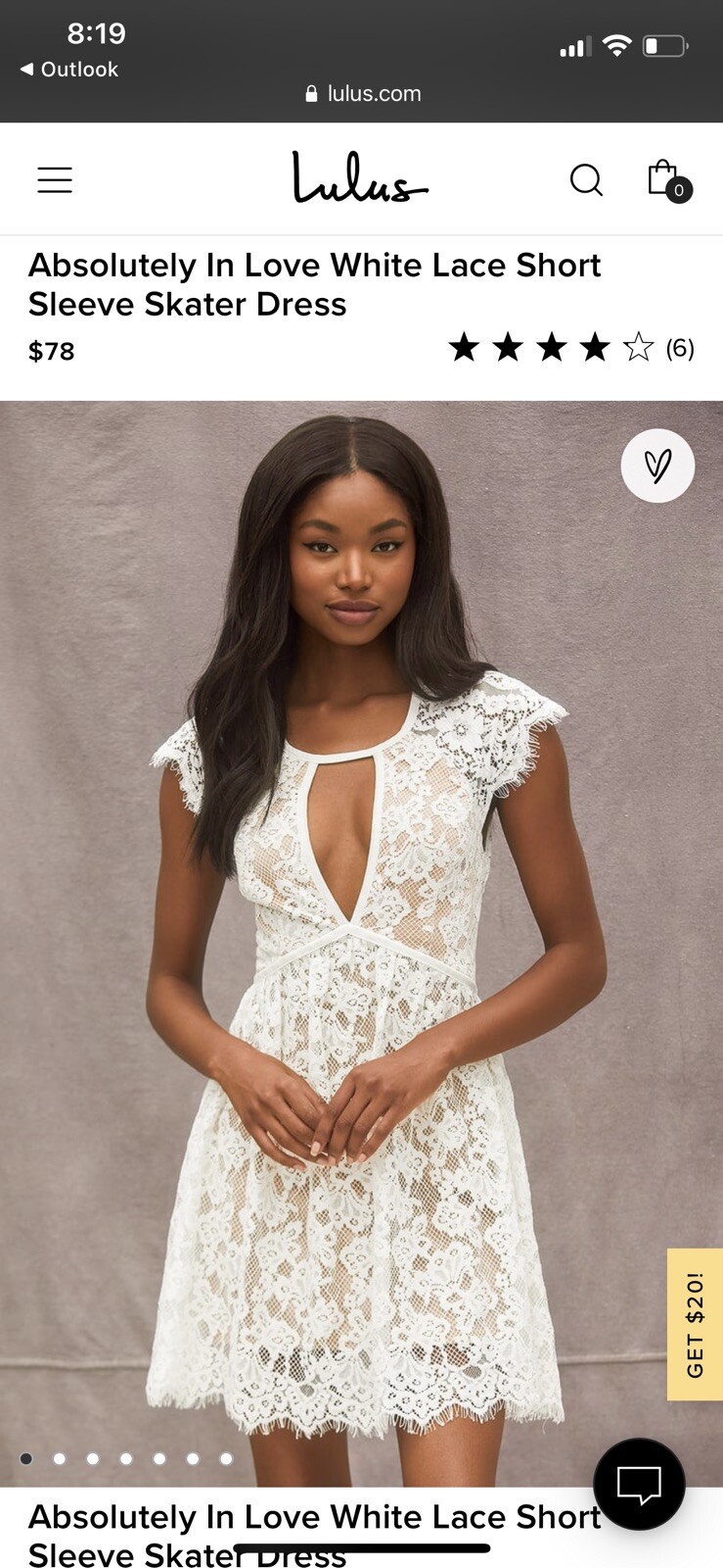 Lulus White Lace Skater Dress Bridal