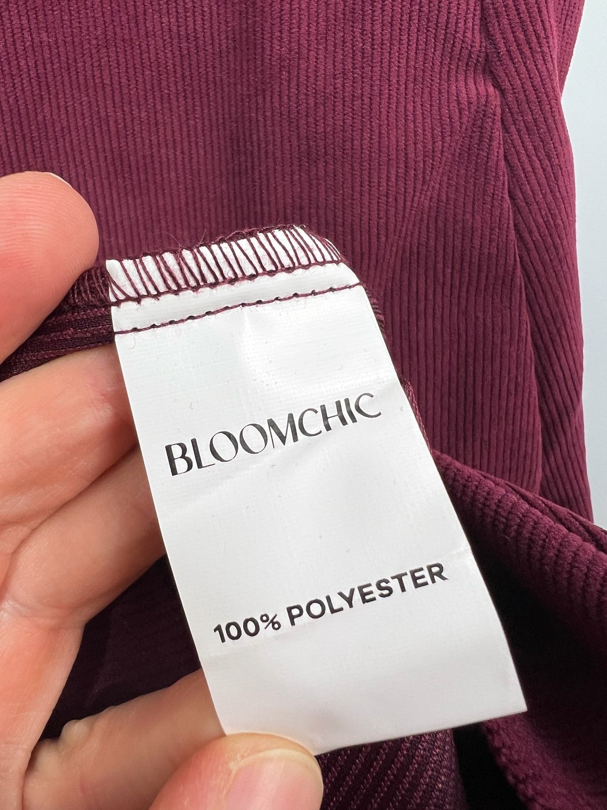 Bloomchic Corduroy Elasticated Waist. Deep V Neck Dress Pockets Size 30