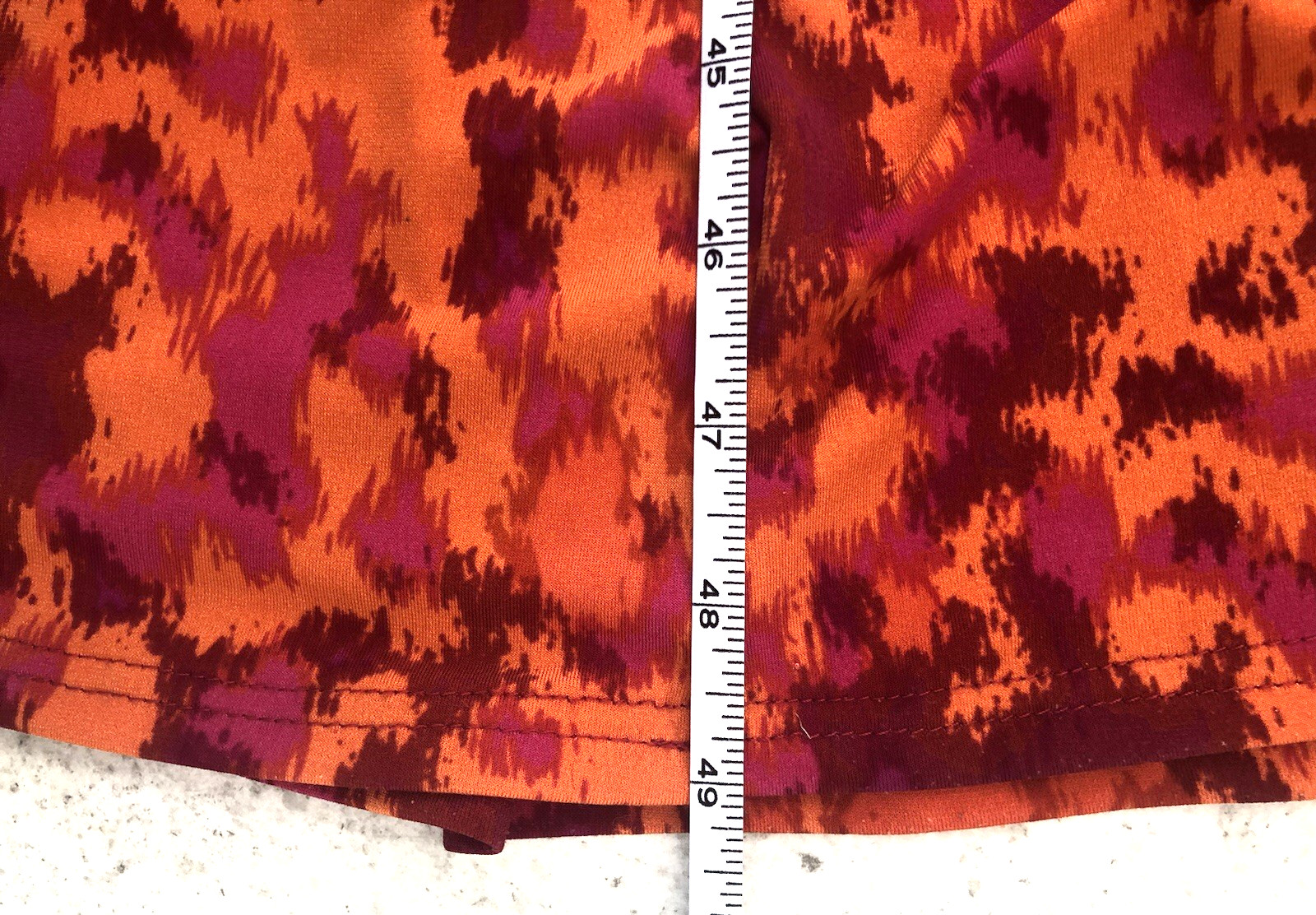 Simon Jeffrey Midi Dress Uk 16 Vibrant Orange & Pink Print Sleeveless High Waist
