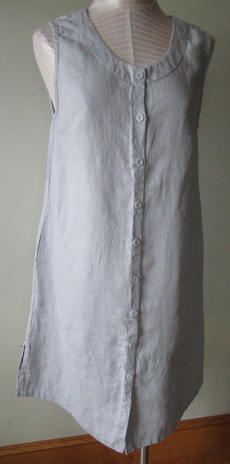 FLAX Designs LINEN DRESS S & L NWT Marigold Layer GReY