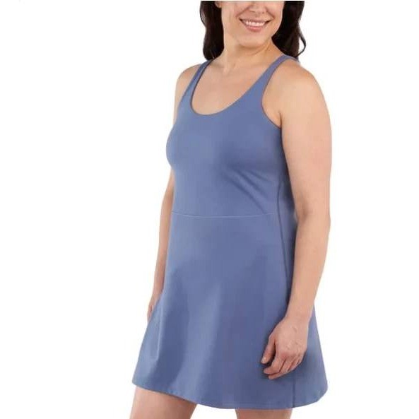 NEW ELLE SPORT Women’s XL Blue Athletic Dress Built in Shorts XL