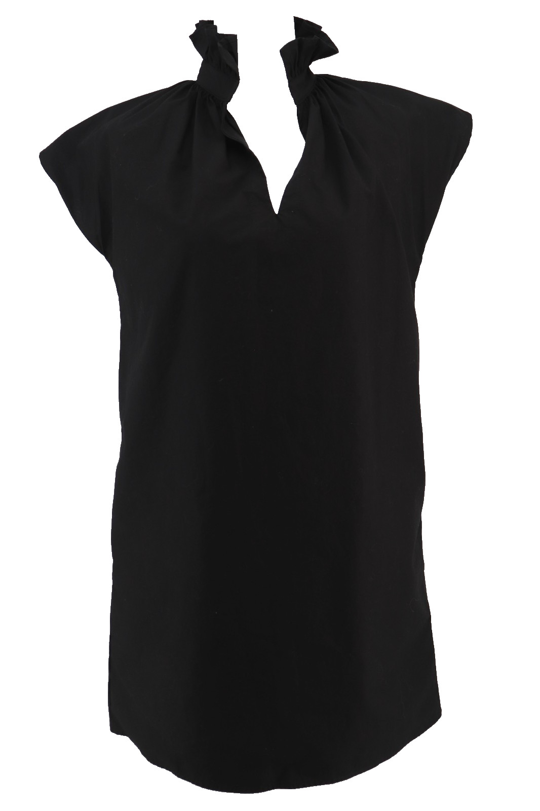 Never A Wallflower Vickie Black Poplin Dress Womens XS Pockets Preppy Lagenlook