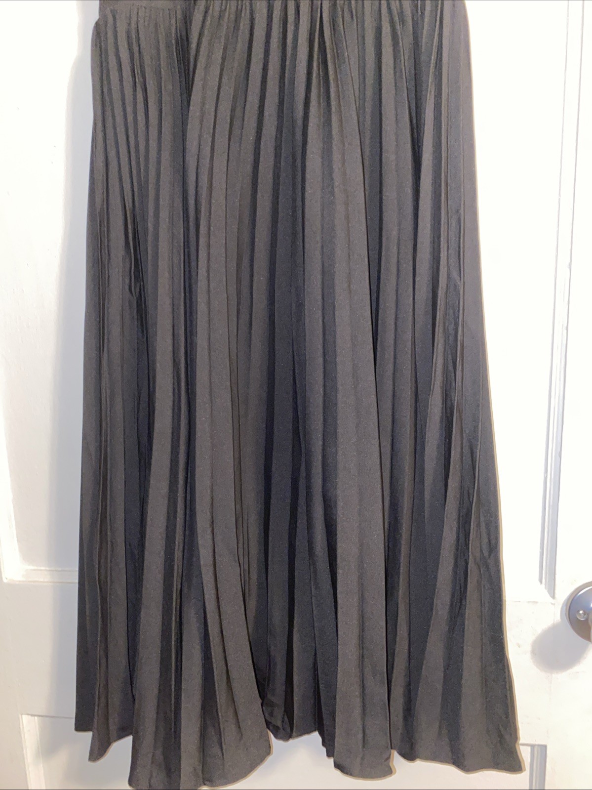 New Grace Karin Black Accordion Fit & Flare Small Strappy Tank Dress Sundress