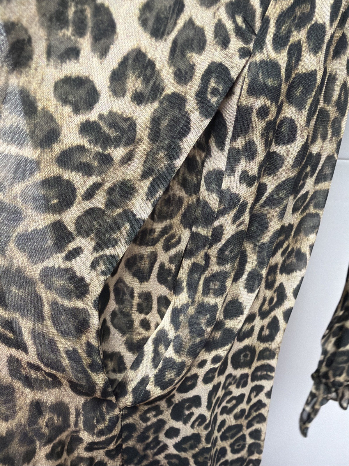 The Kooples Women’s Classic leopard Print Designer Maxi Dress Size 1 Us size S