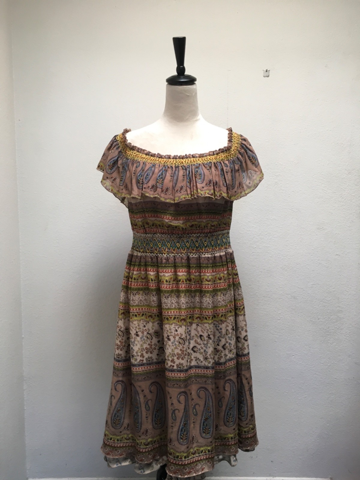 Pookie and Sebastian Bohemian Style Dress Size L