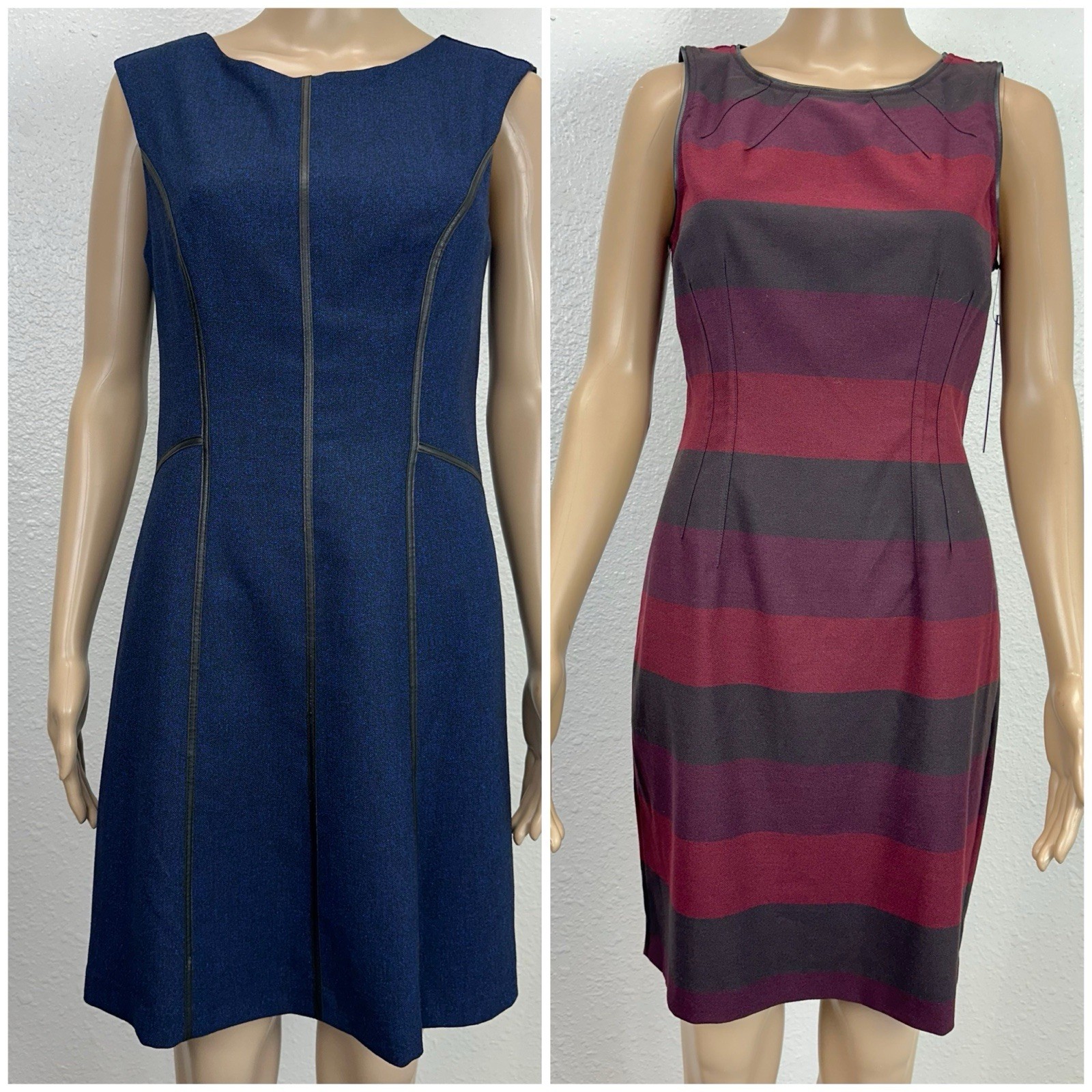 Andrew Mark Blue Red Dresses Bundle Corpcore 8P Casual Business Teacher New