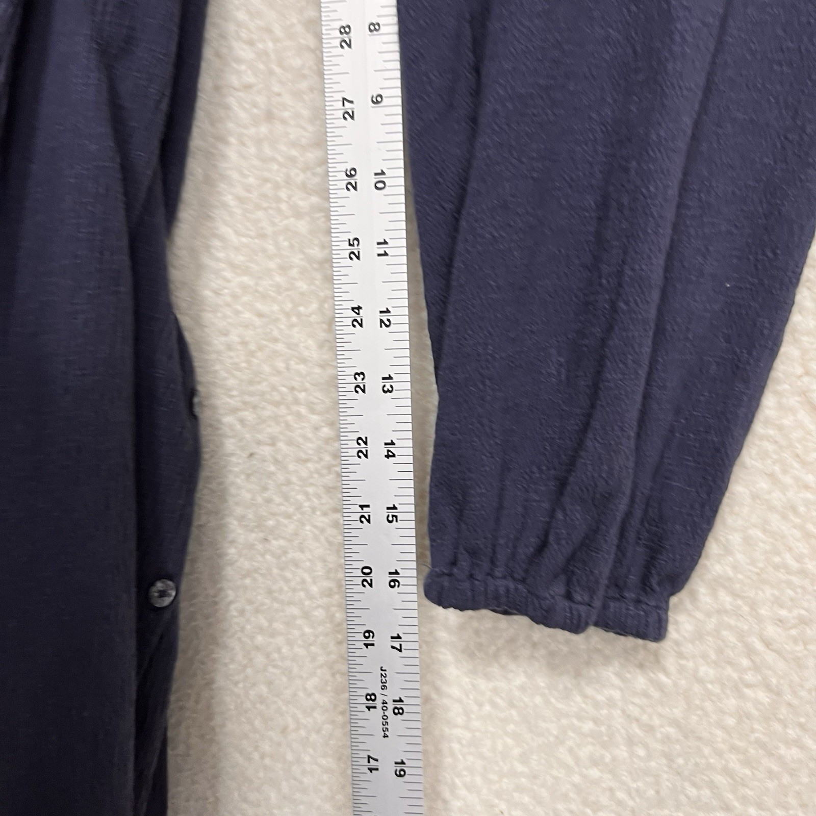 New Richer Poorer Cloud Weave Button Up Dress Womens M Blue Nights Relaxed