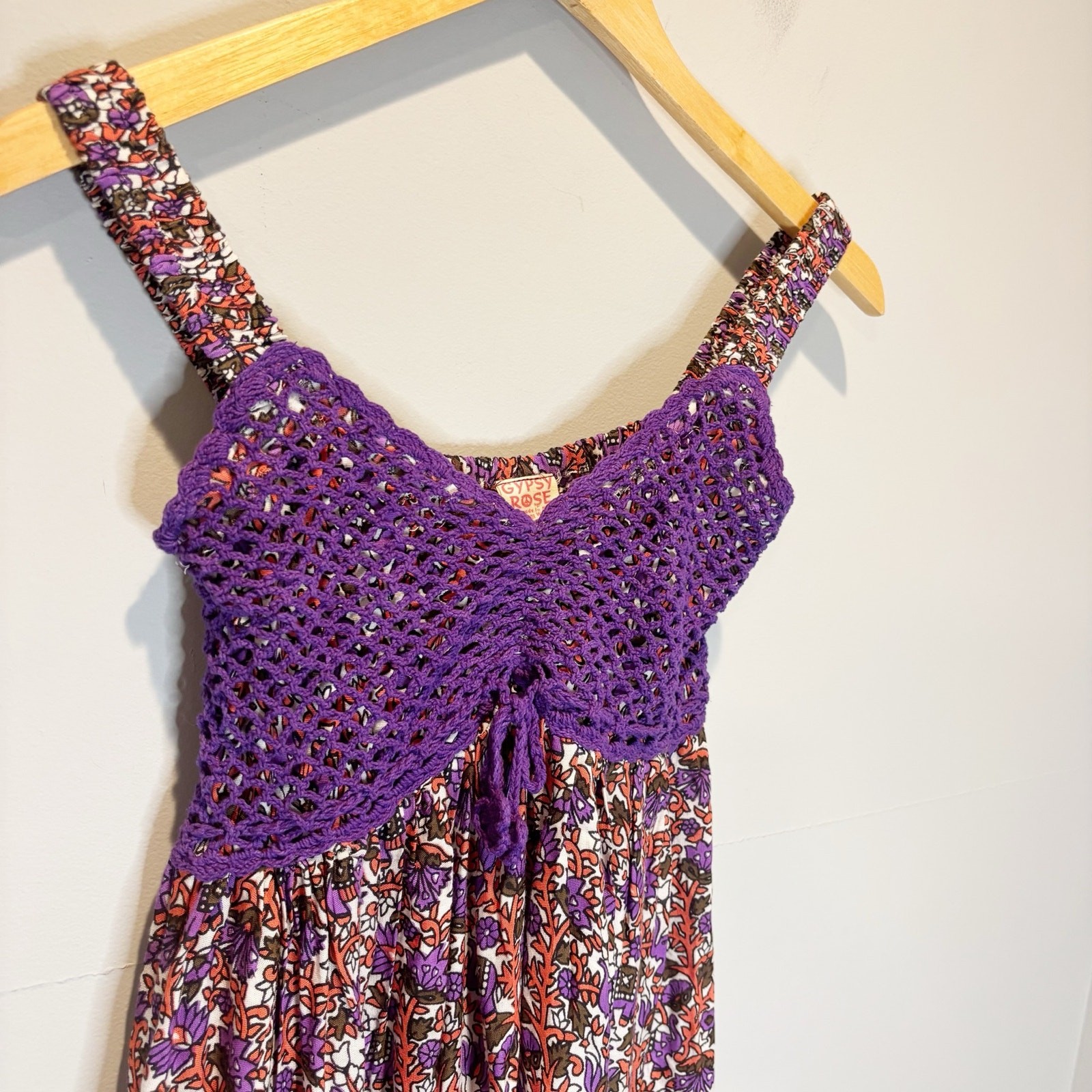 Gypsy Rose Sleeveless Printed Boho Mini Dress – Free Size