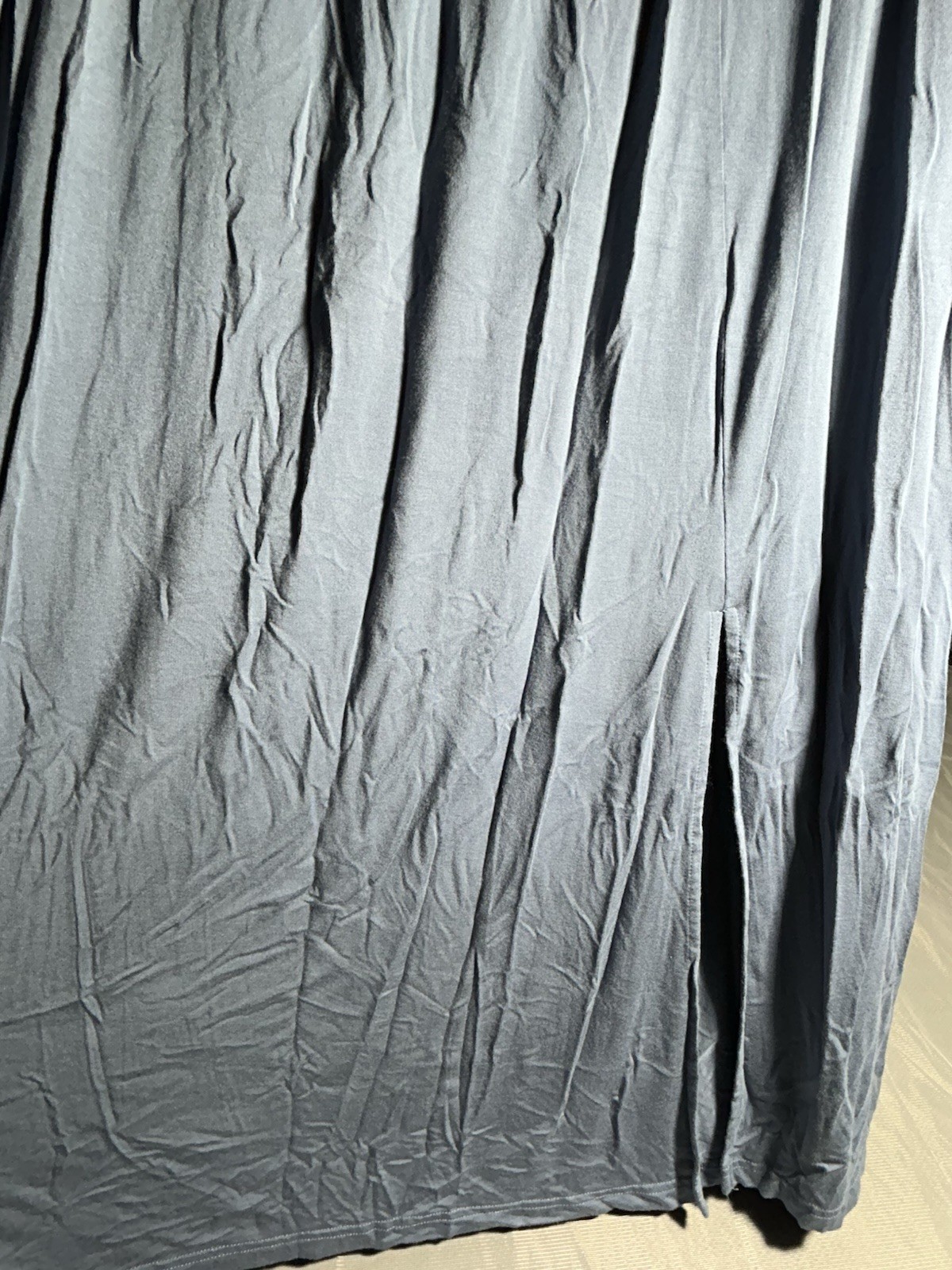 Maxi Dress with Pockets Indigo Thread Co. Sleeveless Solid Blue Size XL