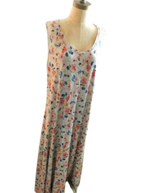 Rachel Roy Size 1X Plus Size Long Maxi Floral STRETCH Knit Dress NWT $105