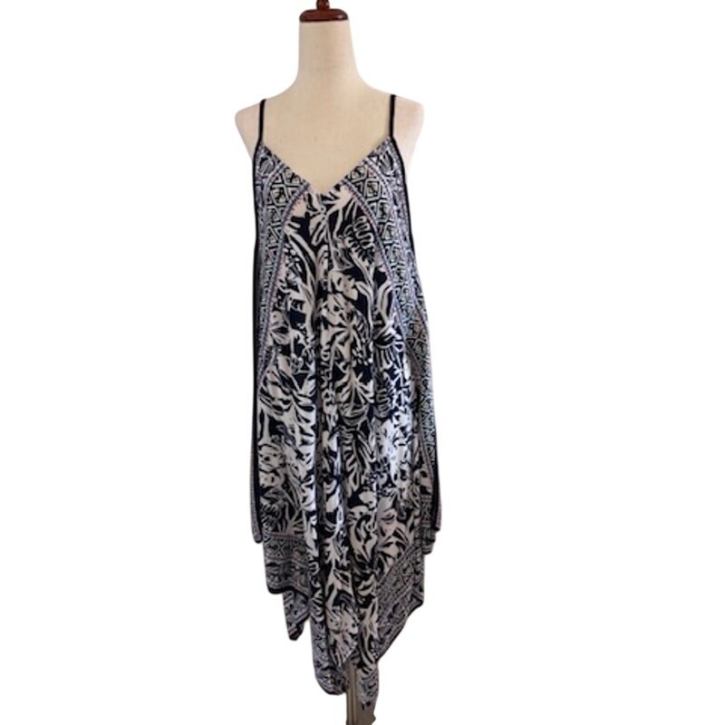 Tommy Bahama Tank dress Print Small Navy and White Adjustable straps