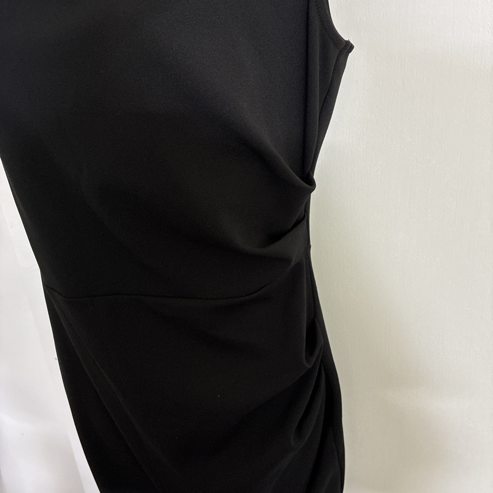 NWT Miusol Little Black Dress Ruched side Back Zip Size L