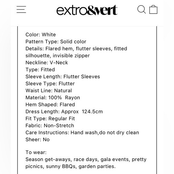 NWT Size MP – Extro&Vert Ada Flutter-Sleeve Broderie Midi Dress