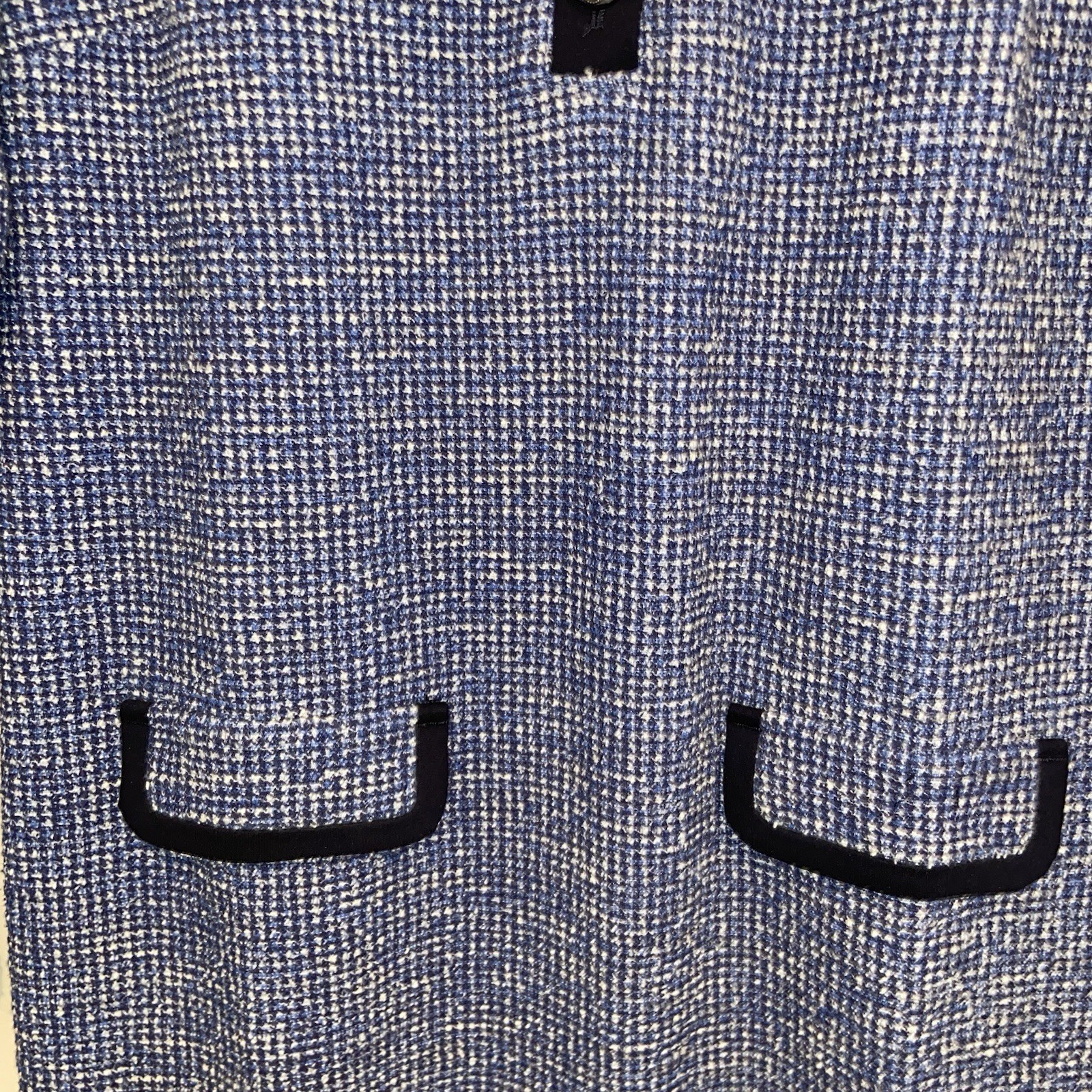 Talbots Dress Womens Medium Stretch Tweed Contrast Trim Office Preppy Classic