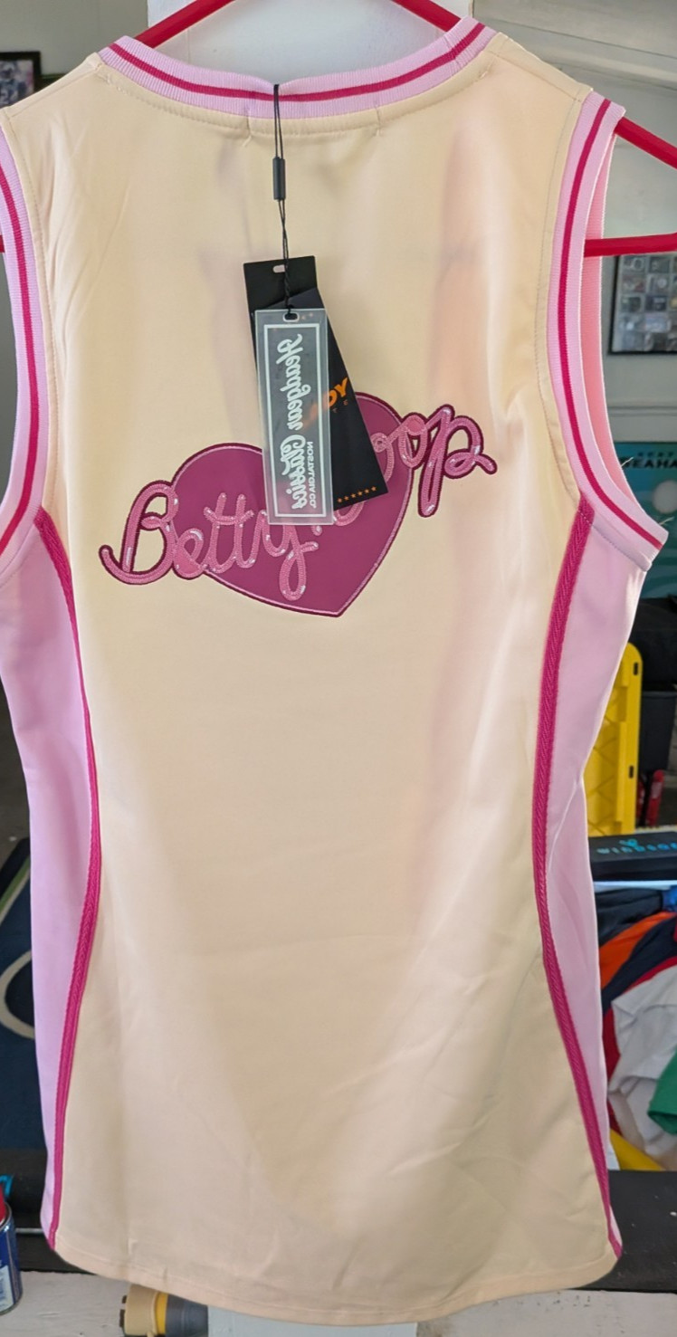 Headgear Classics Basketball Jersey Dress Lady Elite Betty Boop Be Mine Beige L