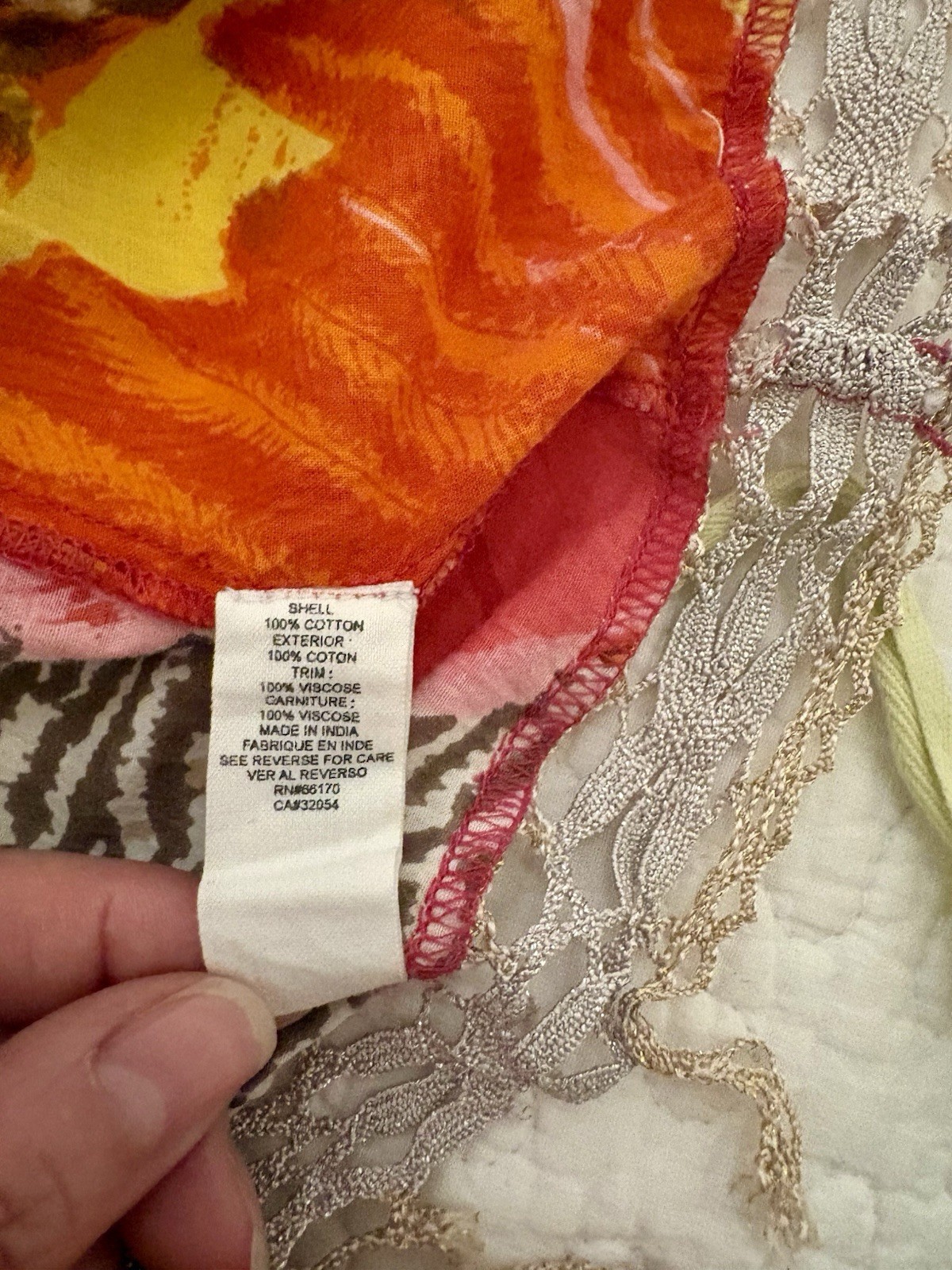 Free People Colorful Bright Patchwork Dress Womens Sz M