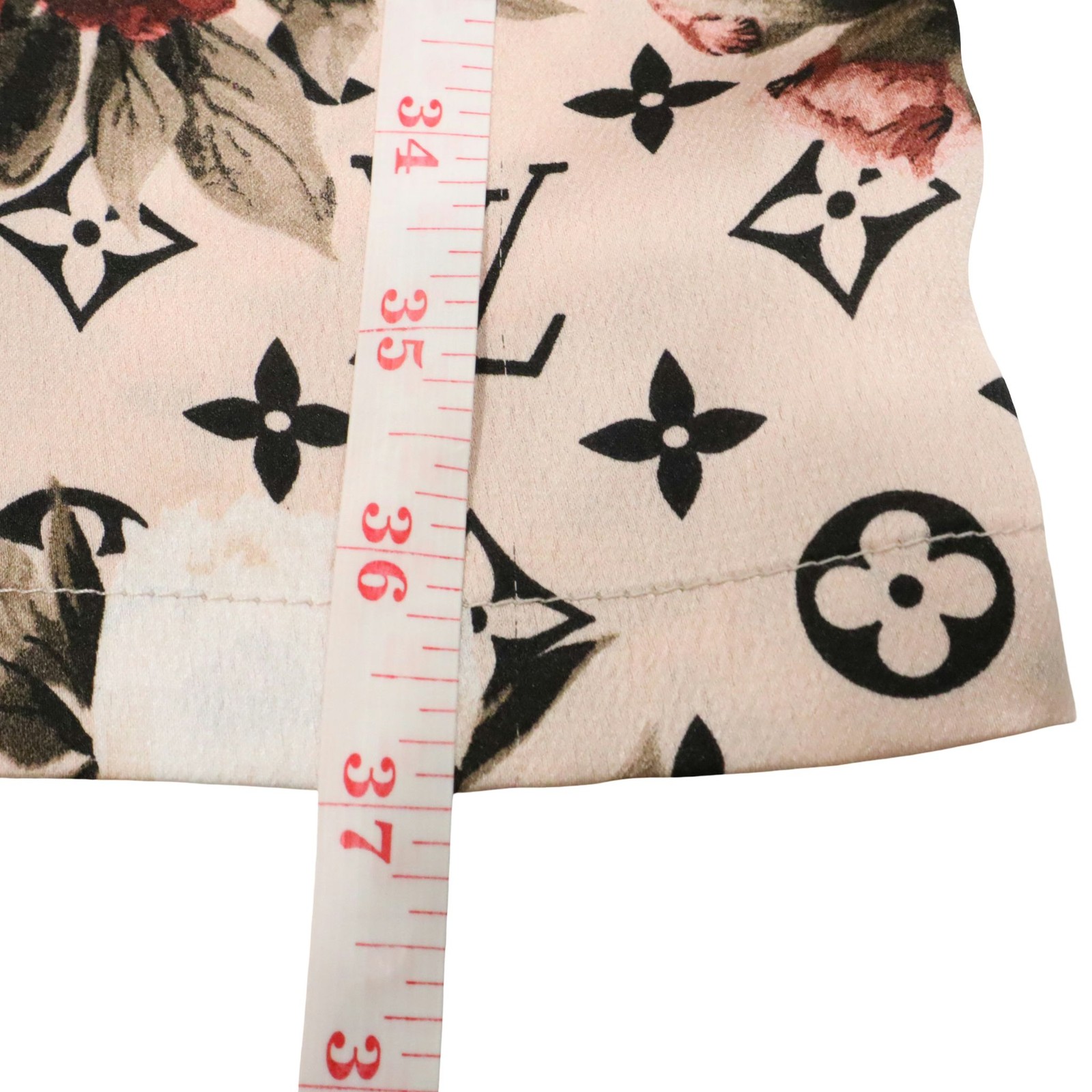 Louis Vuitton Pink Floral Monogram Shift Shirt Dress Button Up Women’s 42 US 10