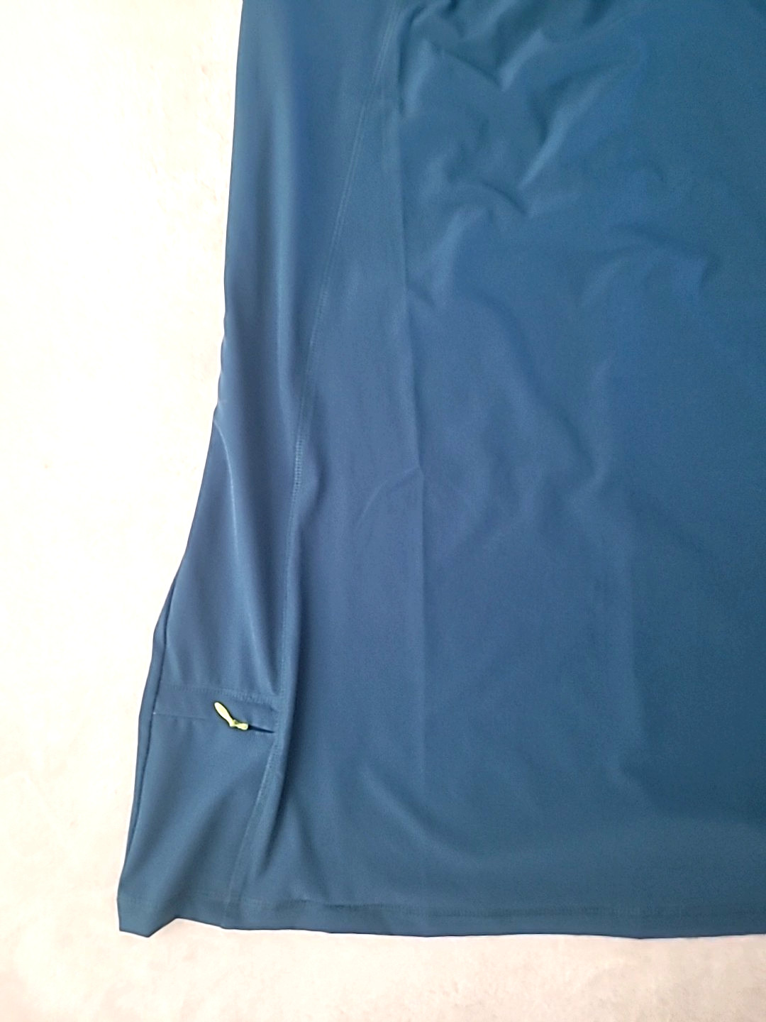 Title Nine Athletic Tank Dress US 10 Blue Stretch Travel Sporty Activewear Zip