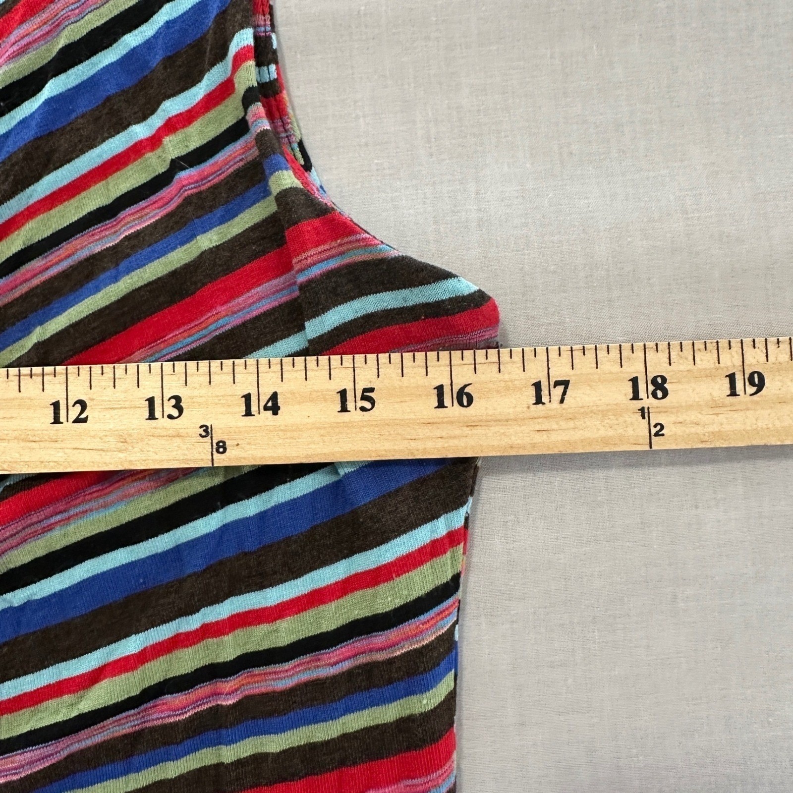 Bailey/44 Women’s Large Maxi Dress Multicolor Striped Ruched ANT-R346 USA