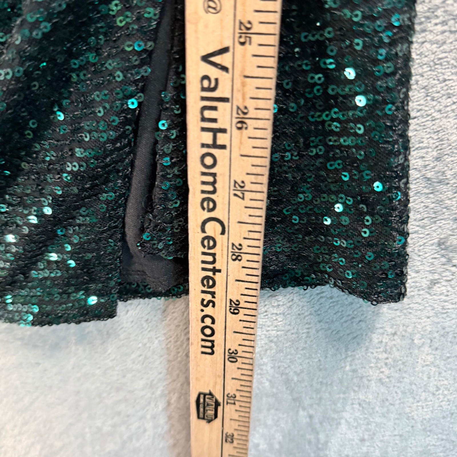 Lucy In The Sky Emerald Sequin Mini Dress XS Open Back Cowl Party Vegas Glam