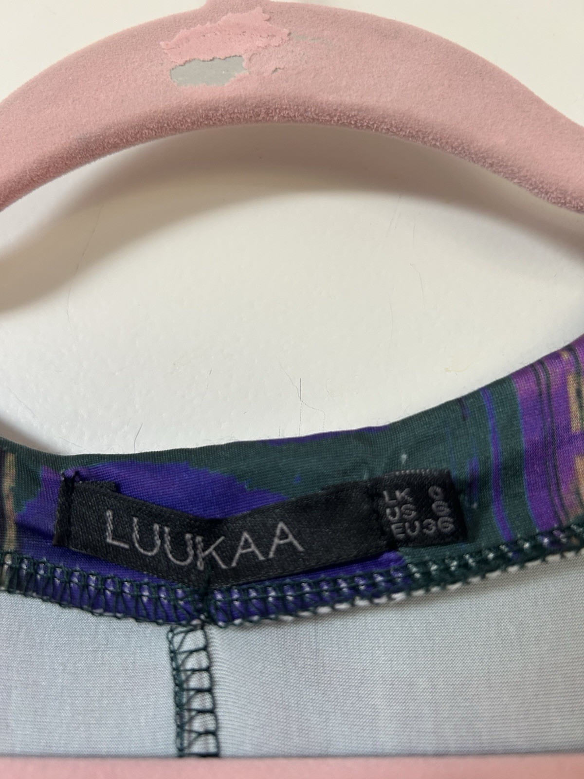 LUUKAA size 0 US 6 S M Henley Fit & Flare Midi Henley Dress Balloon hem