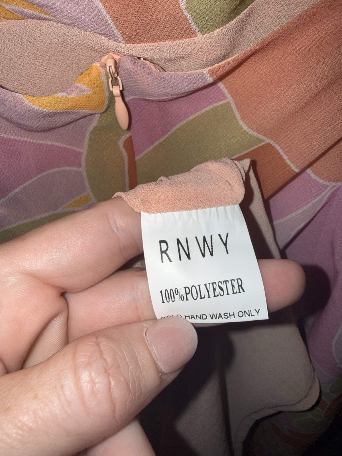 NWT Runaway The Label Sienna Multicolour Slip Dress Maxi summer size 6 / Medium