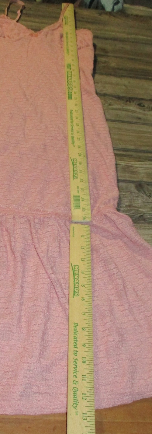 No Boundaries New Womens Pink Lace Trim Spaghetti Strap Maxi Dress Sz Small 4-6