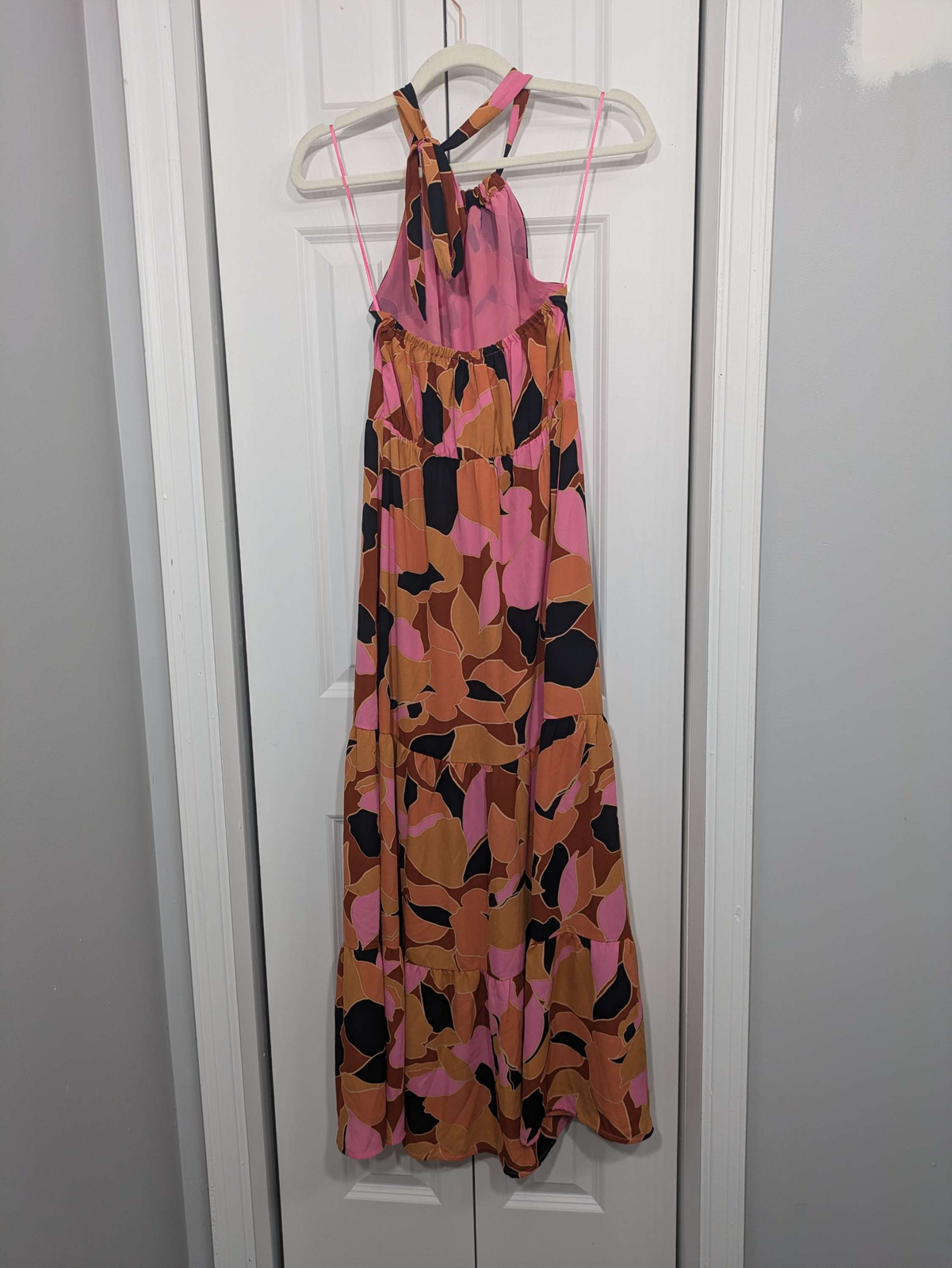 Sanctuary NWT Women’s Size XS Halter Maxi Dress Multicolor Pink