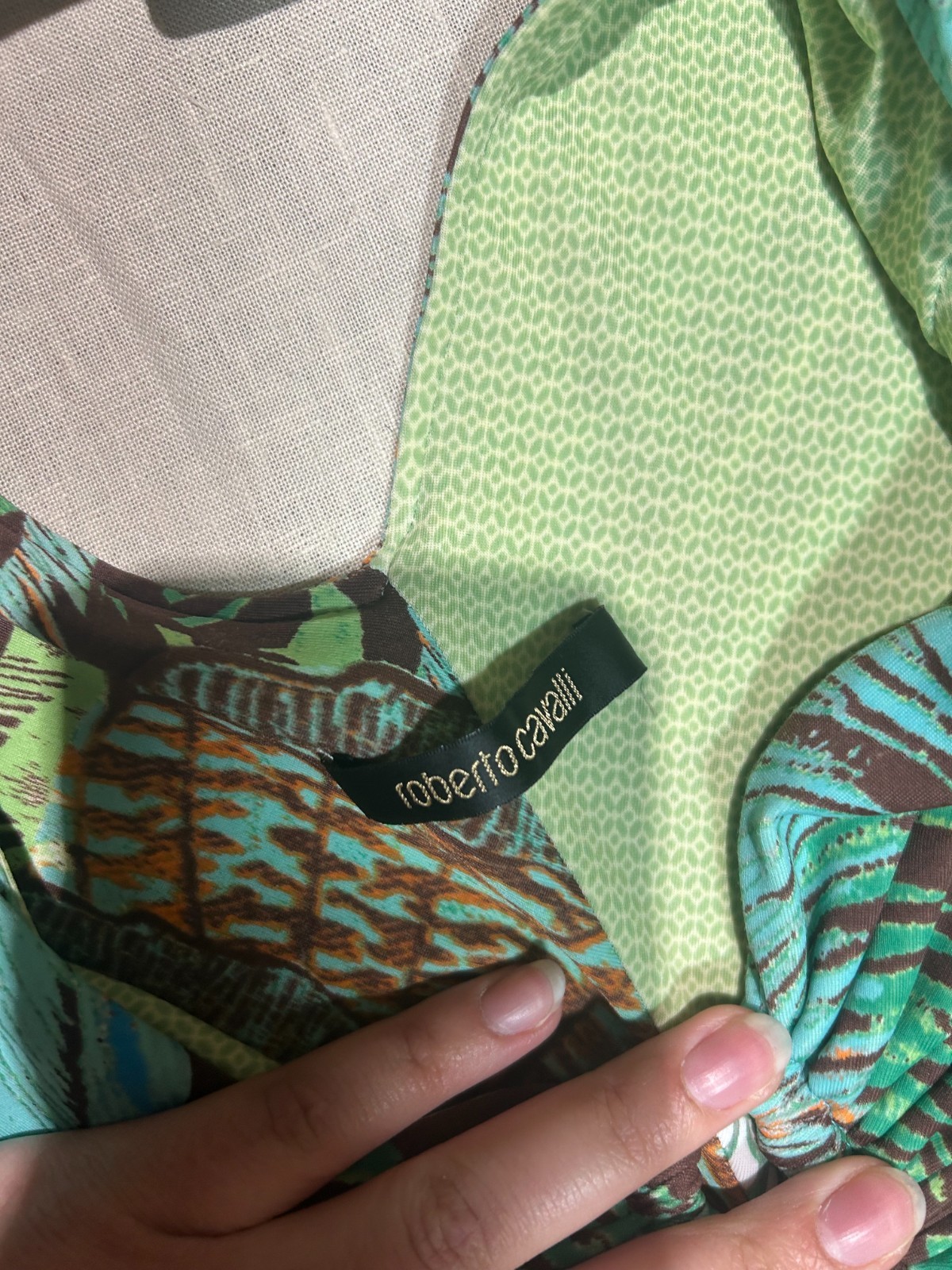 Roberto Cavalli Peacock Maxi Summer Dress Size IT 42/ US 6/ Eu 38