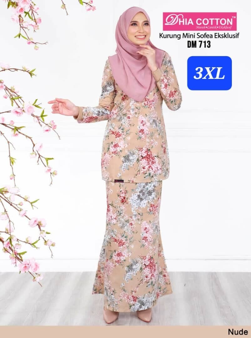 2set Baju Kurung Women Muslimah Long sleeve Modest wear cotton inc. shipping fee