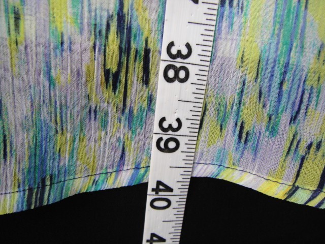 Liz Claiborne Size S Semi Sheer Colorful Sleeveless Draw String Waist Dress