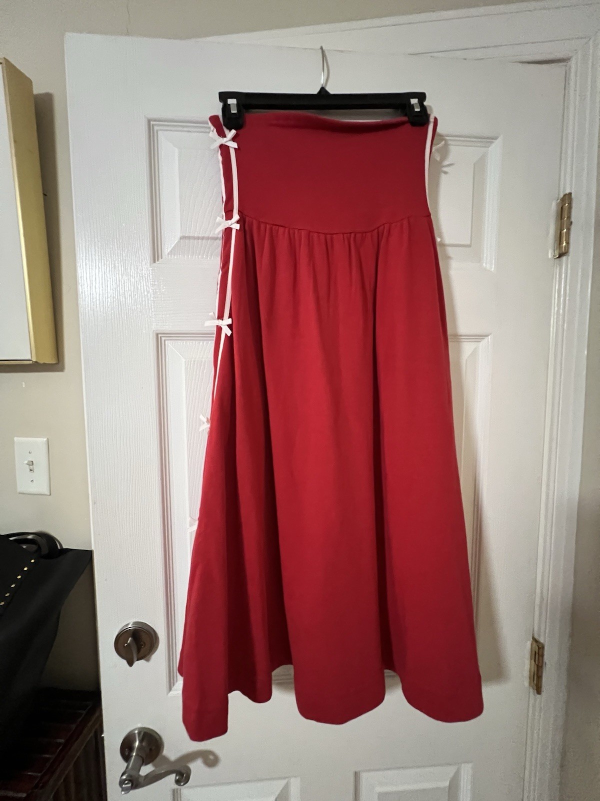 Daily Practice by Anthropologie Strapless Side Bow Tube Midi Dress XS